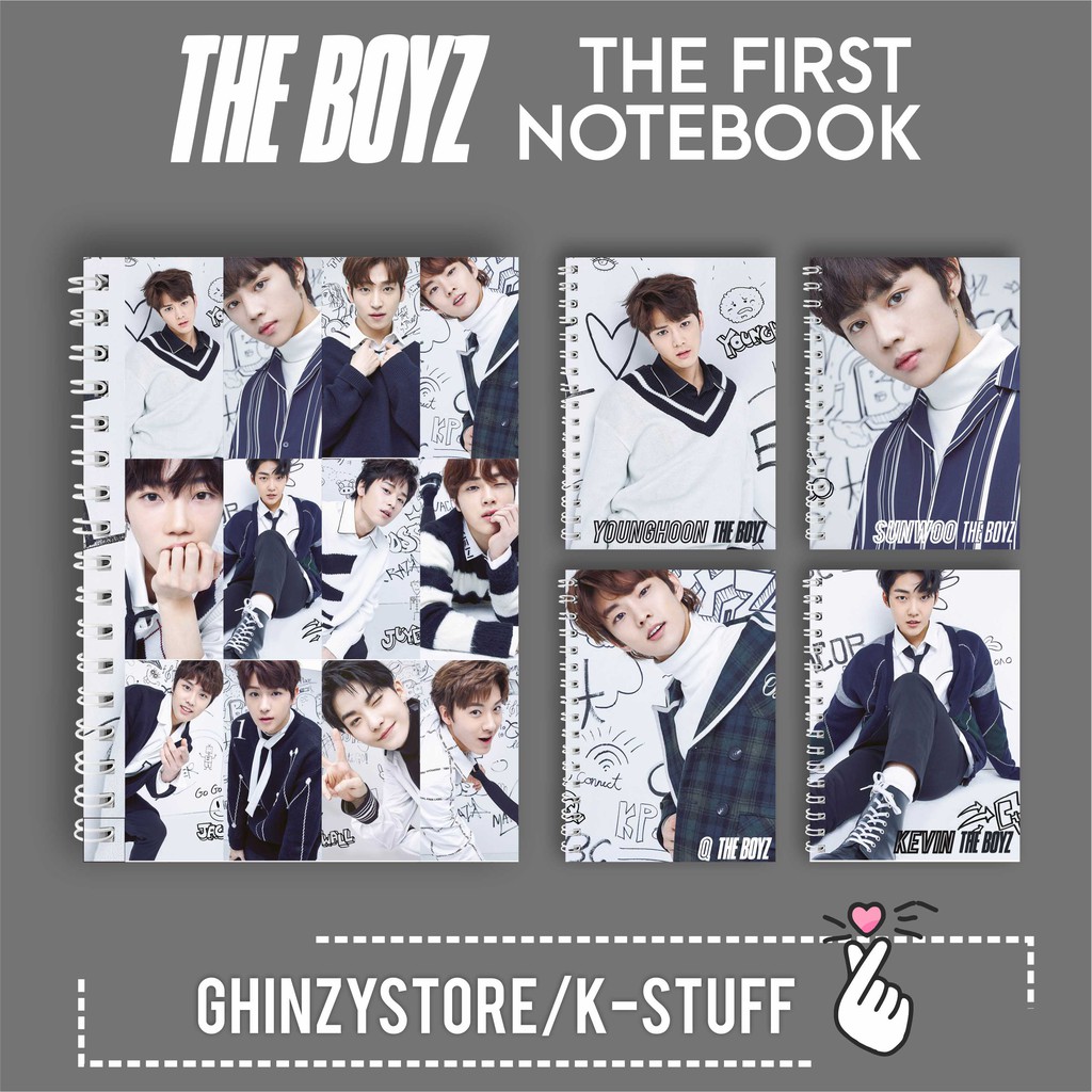 

Notebook A6 (10,5x14,6 CM) KPOP The Boyz THE FIRST Sunwoo Q Younghoon Kevin