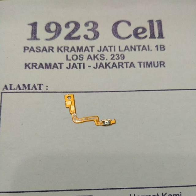 FLEXIBEL TOMBOL POWER OPPO F3 PLUS