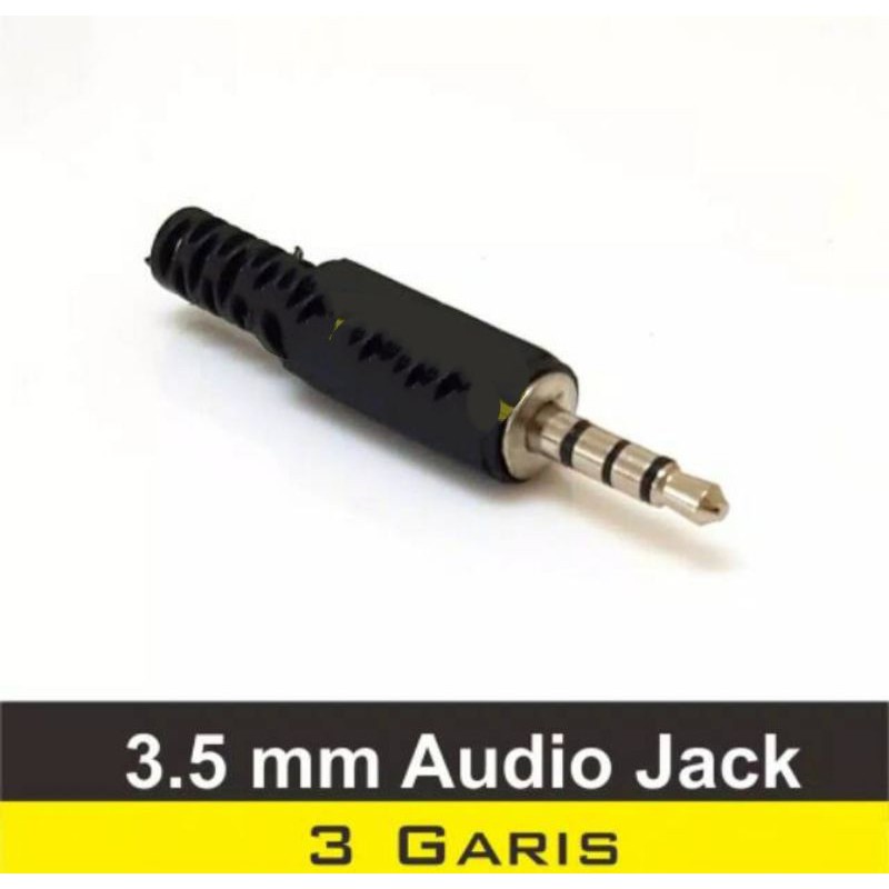 jack mini stereo 3.5mm 3 garis plastik