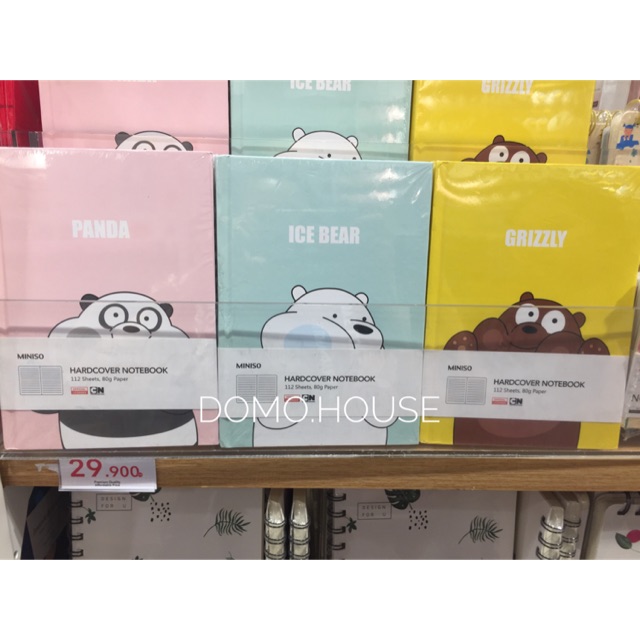MINISO WE BARE BEAR HARDCOVERBOOK BUKU WE BARE BEARS