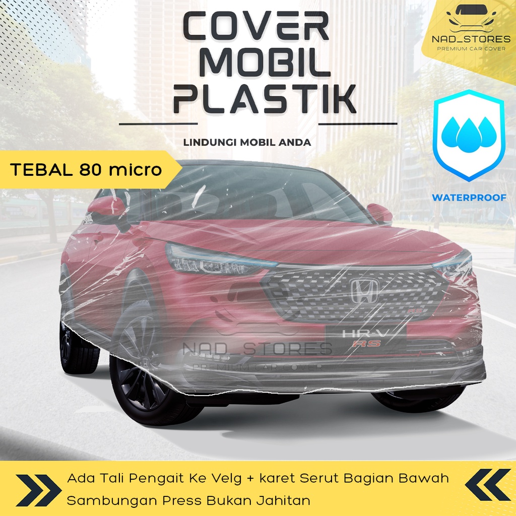 Sarung Mobil Hrv Plastik Body Cover Mobil Honda Hrv Transparan Bening wonder