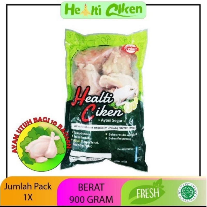 

Ayam 1 ekor pot 10 bagian|Healticiken|950-1000gr