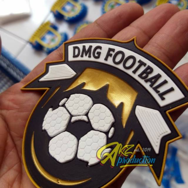 custom patch logo jersey club bola 3d rubber