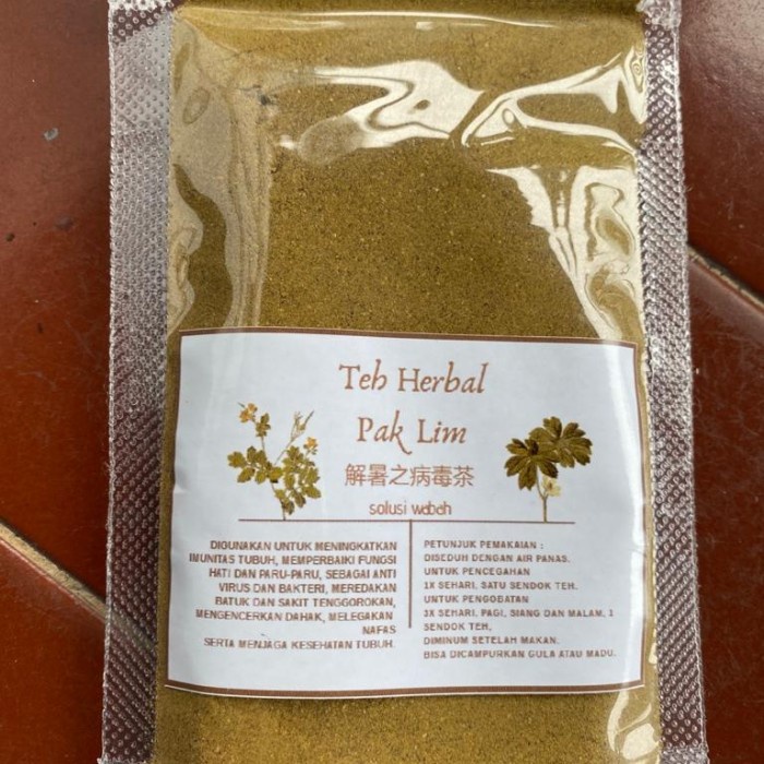

Teh Herbal Pak Lim Asli Pontianak untuk meningkatkan imunitas 30 gr