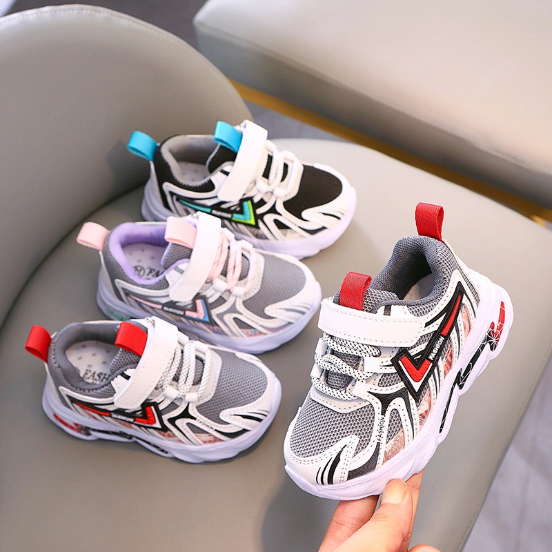 Minipetite Sepatu Sneakers Sport olahraga anak laki laki perempuan ringan 1 - 7 tahun SH21111N