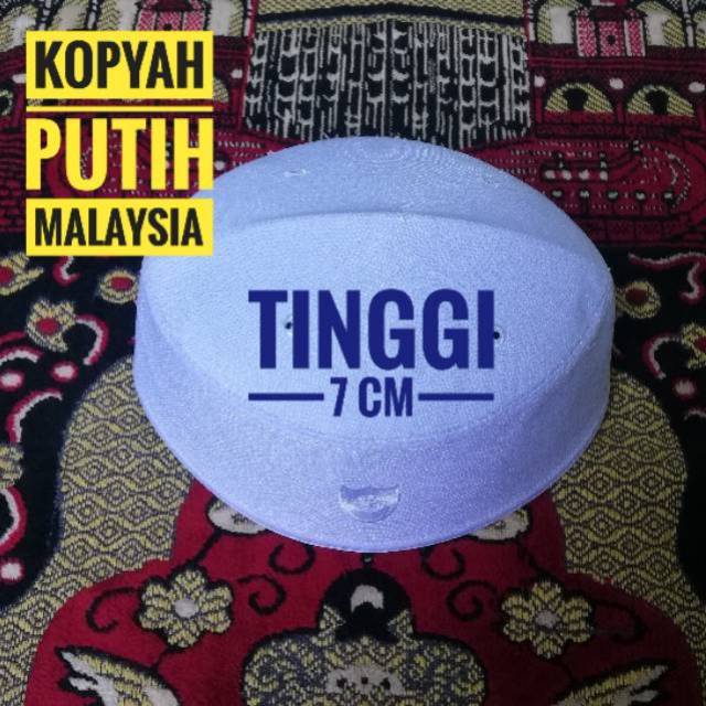 Kopyah Putih Songkok Putih Peci Putih Malaysia