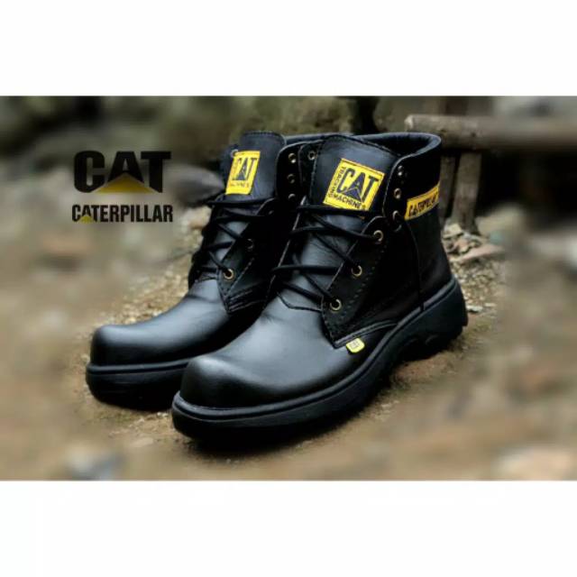 SEPATU SAFETY UJUNG BESI CAT PDL PDH TNI POLRI PROYEK LAPANGAN