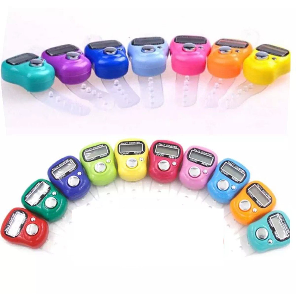 Tasbih Digital Mini LED Finger Counter Tasbeh Dzikir Praktis Alat Hitung Mini Tally Counter