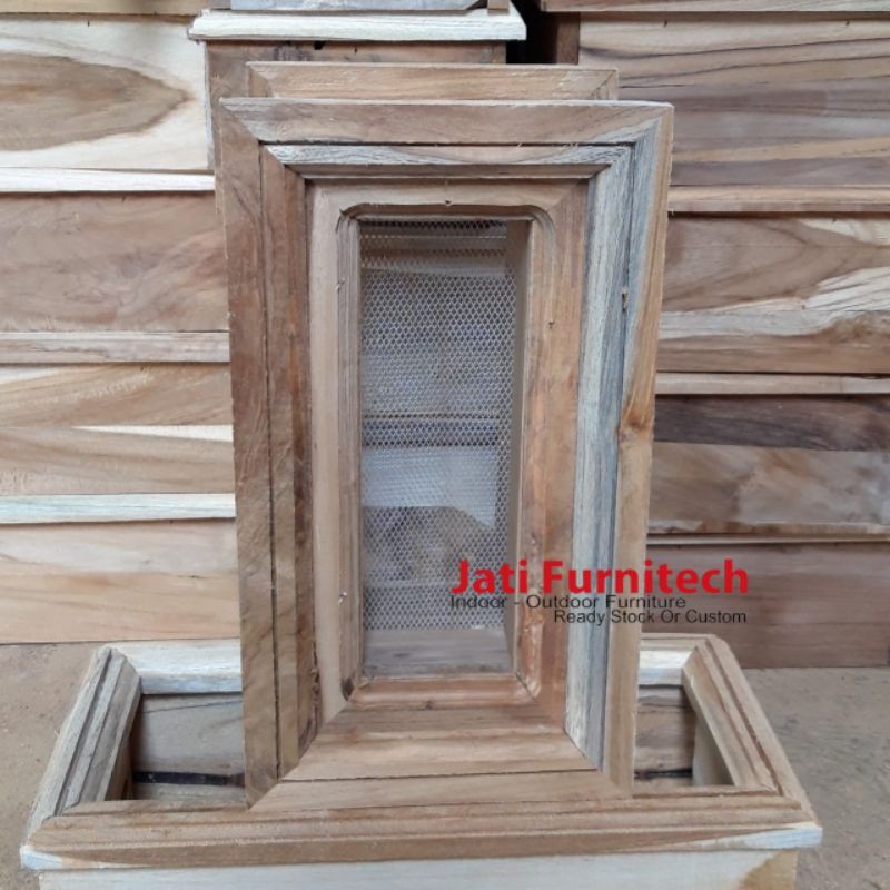 Loster Kayu Jati + Kawat Nyamuk // 2 Sisi