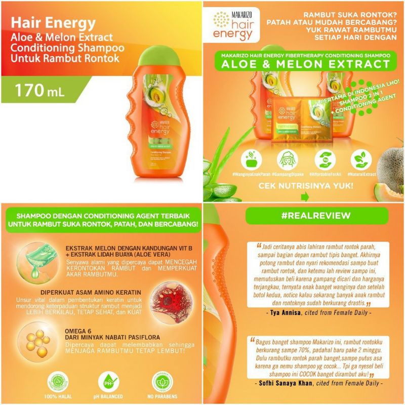 Makarizo Hair Energy Shampoo 170ml