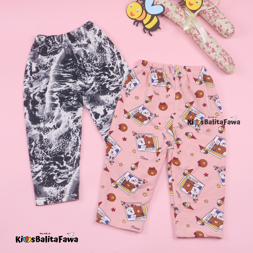 [IMPORT] Legging Nara uk Bayi 3-12 Bulan / Leging Motif Ketat Panjang Premium Anak Perempuan Celana