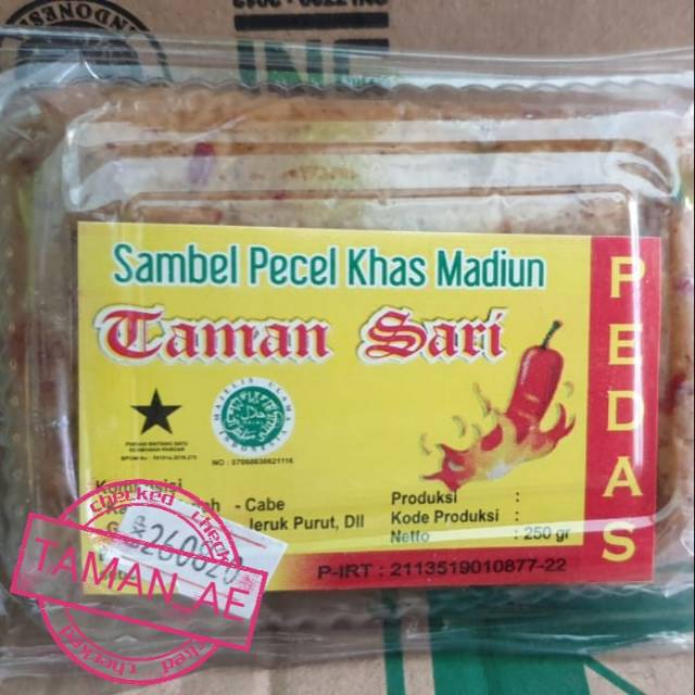 

Sambel Pecel / Bumbu pecel TAMAN SARI asli Madiun