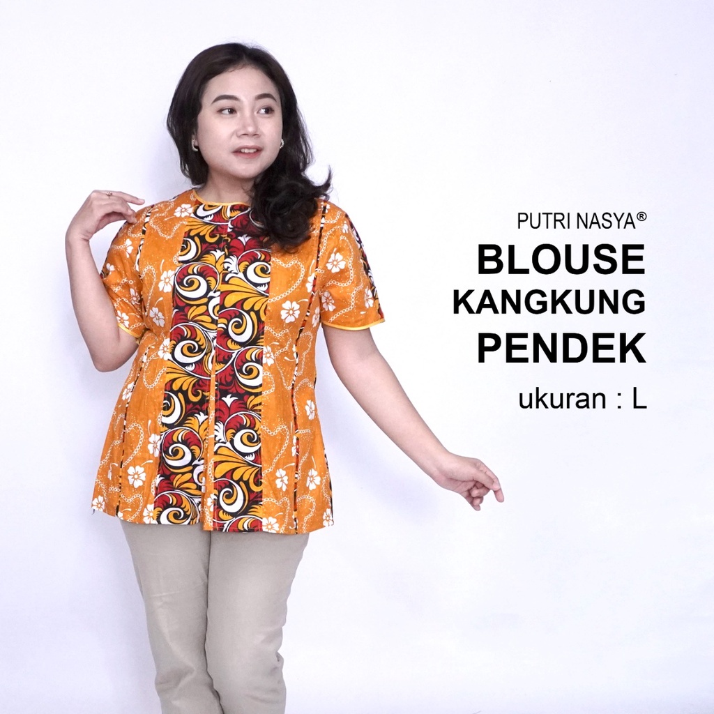 Blouse Big Size Wanita Atasan Batik Jumbo LD 140 S-M-L-XL-2L-3L-4L-5L-6L-7L Model Blus Jumbo Kerja Batik / Blus Batik Big Size Formal / Pakaian Kekinian Kantor Seragam Formal / Pakaian Batik Super Big Kerja Wanita Bahan Katun Terbaru Modern