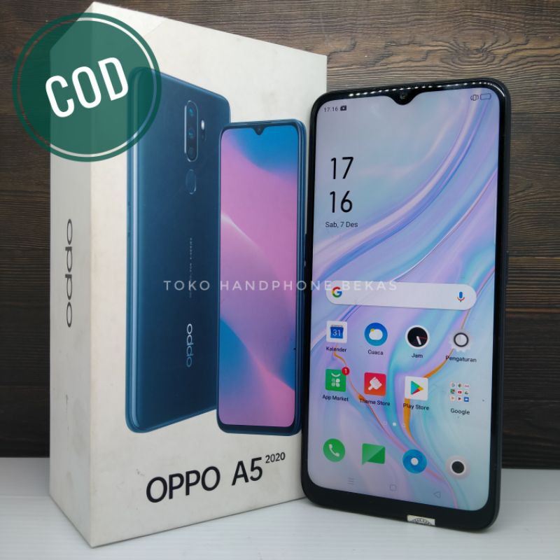 OPPO A5 2020 3/64 GB FULLSET NO HEADSET (BISA COD) HANDPHONE SECOND HANDPHONE SEKEN MURAH