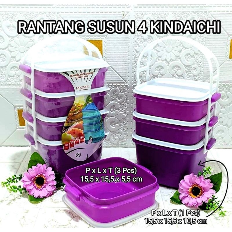 Rantang Plastik 4 Susun