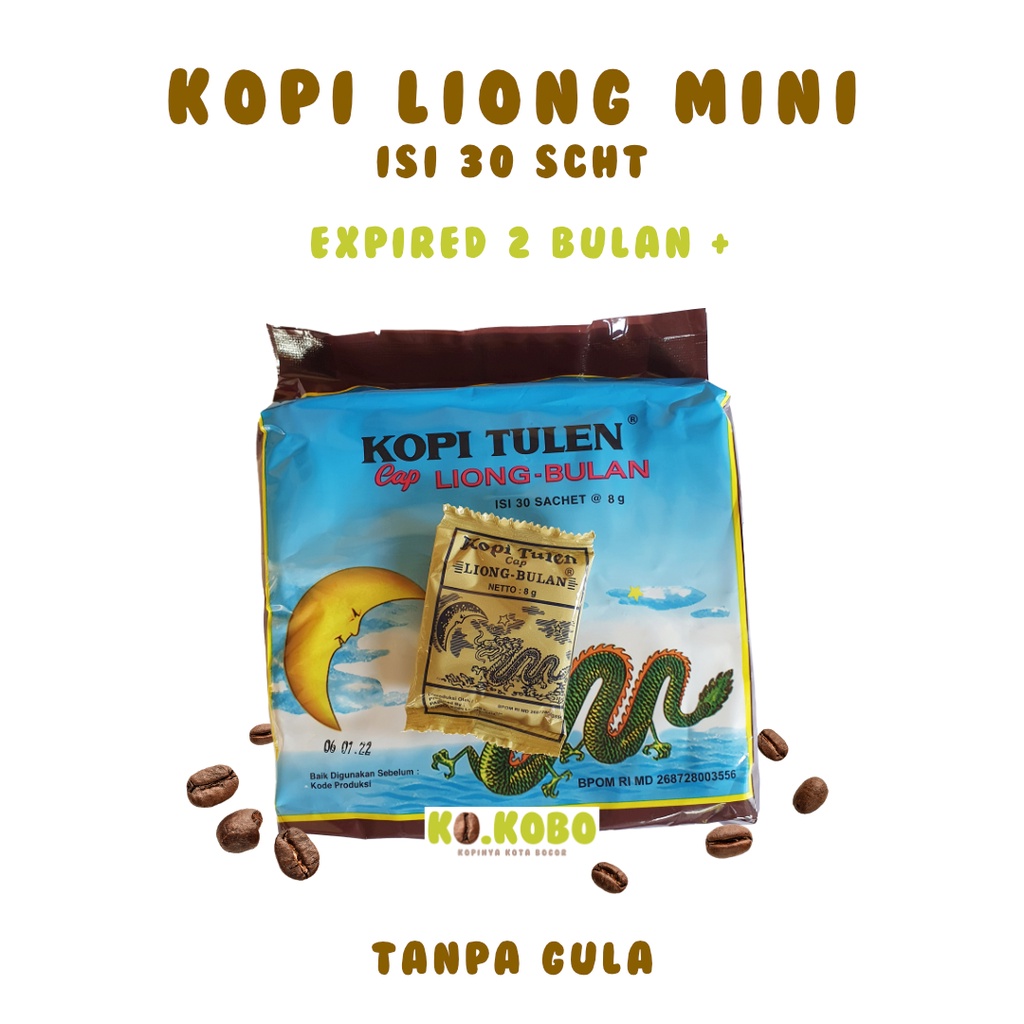 

Kopi Liong Mini Kopi Tanpa Gula isi 30 sachet @8gr Kopi Legend Bogor