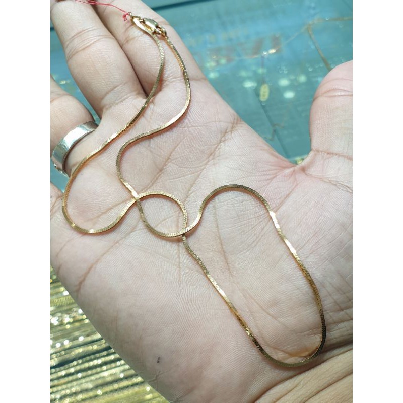 kalung emas model casandra mulus 6,1gram