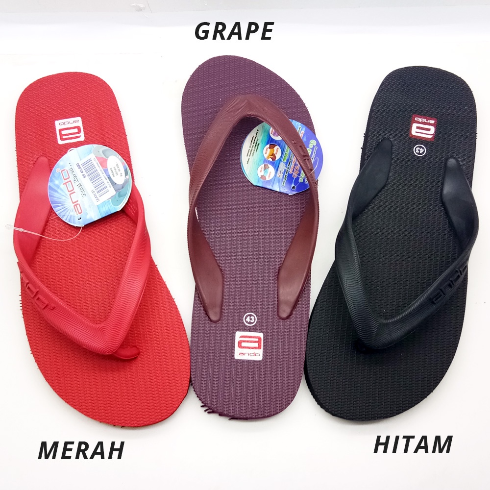 Sandal Karet Pria-Sandal Karet Jepit Pria ANDO HAWAII 38-42