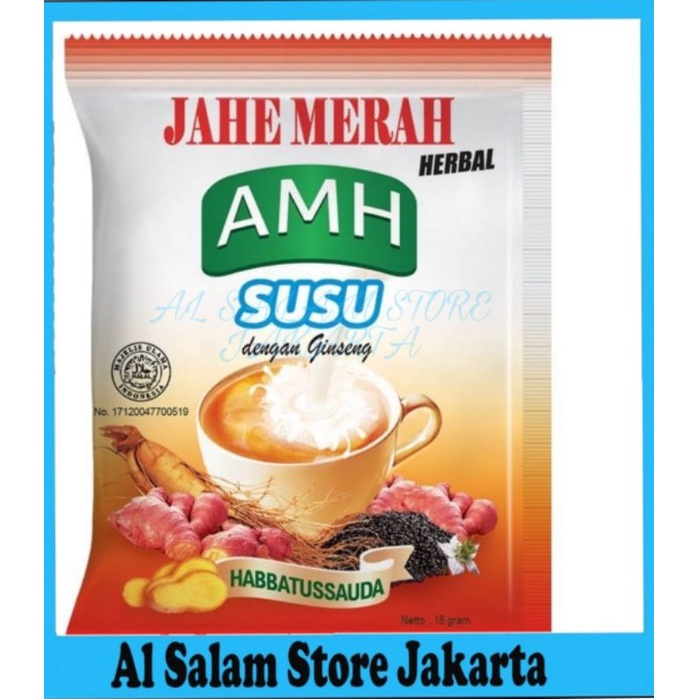 

Jahe Merah AMH susu Dengan Ginseng Herbal (1renceng isi 10pcs)