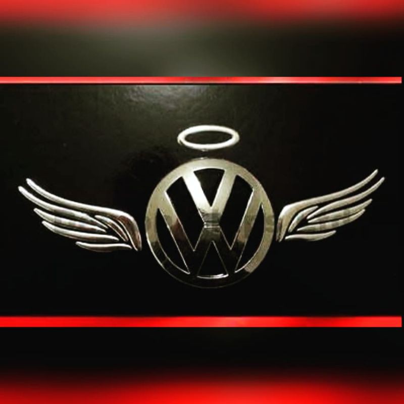 Emblem logo sayap malaikat angel wings untuk variasi modifikasi logo nissan toyota daihatsu mazda vw