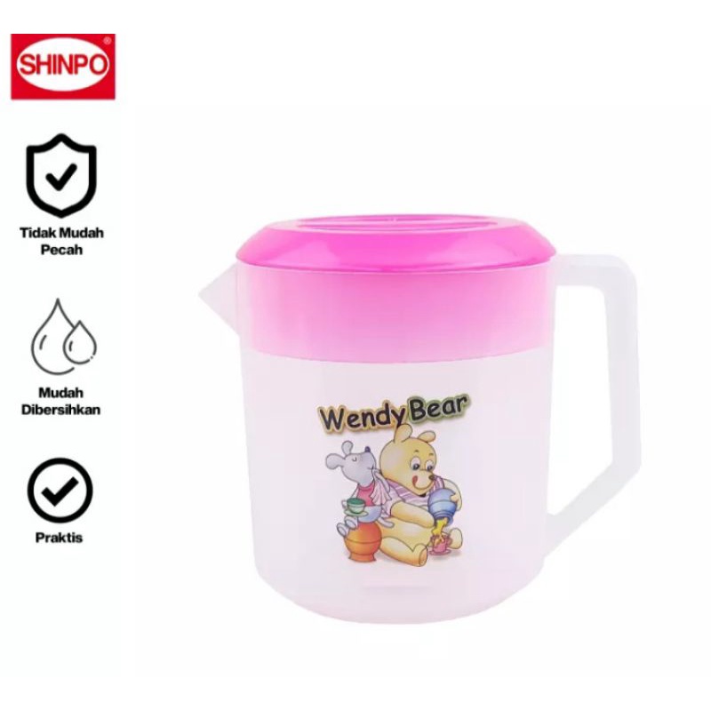 TEKO PLASTIK 1,4 LITER SHIPO / BOTOL MINUM / TEMPAT AIR MINUM