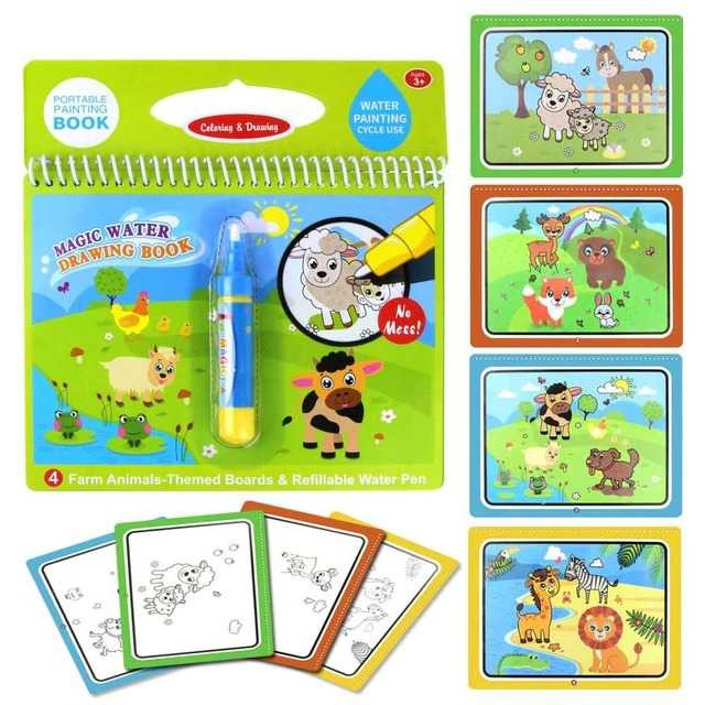 Hot Promo ! COOLPLAY Buku Mewarnai Cat Air Anak Magic Water Book - Gift-2358-1