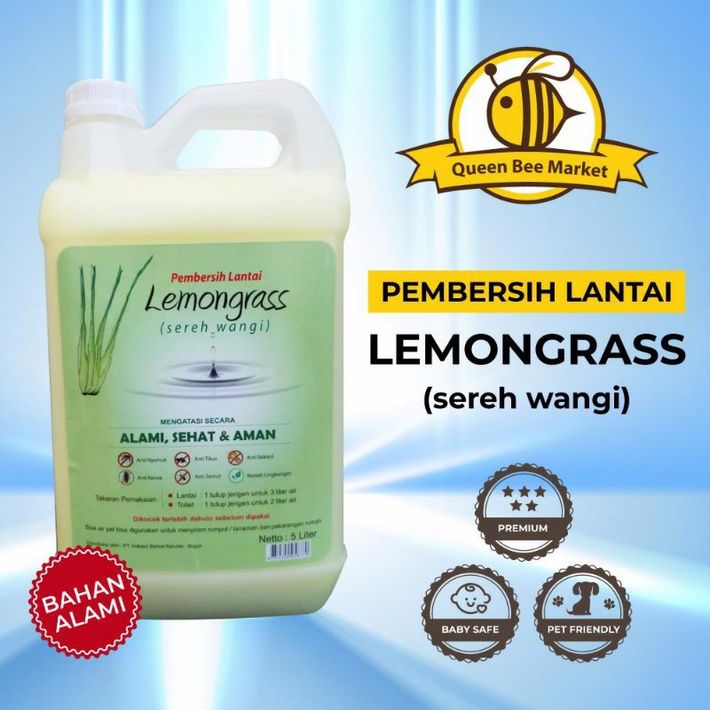  Cairan  Pembersih  Lantai  Sereh Wangi Lemongrass 5 Liter 