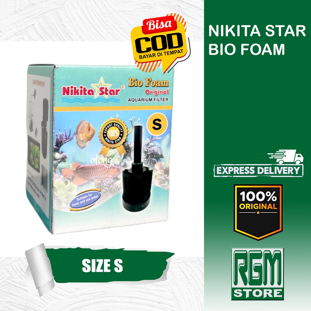 NIKITA STAR BIO FOAM SMALL KECIL Aquarium Aquascape Sponge filter