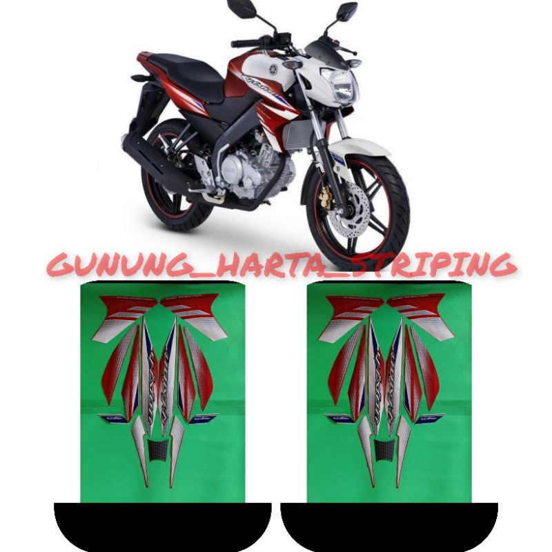 Stiker Striping Motor Yamaha New Vixion lightning 2014 Original Merah