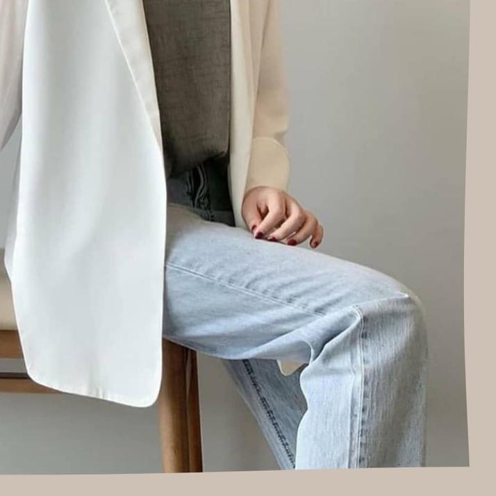 Oversize blazer wanita casual kekinian / jas wanita oversize blazer / blazer wanita oversized premiu