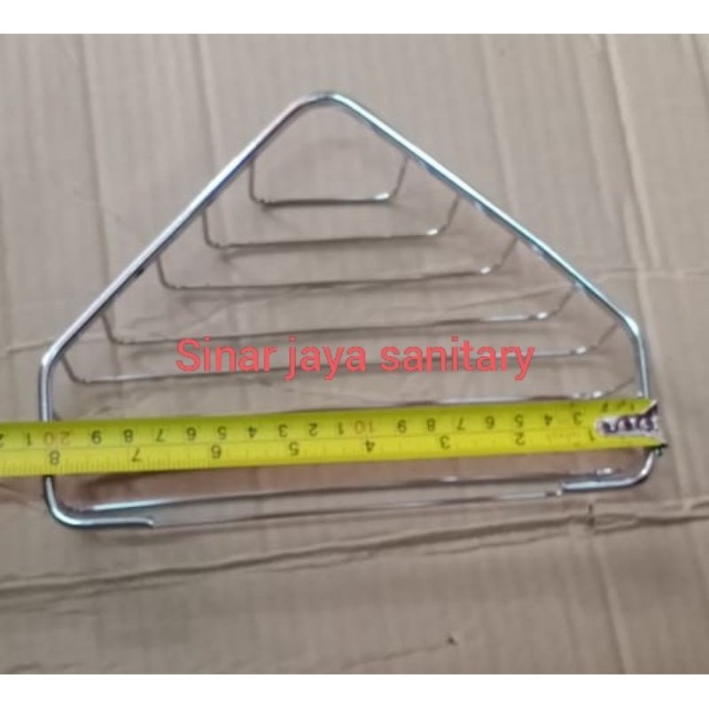 Rak sabun sudut stainless / Tempat sabun sudut stainless 304