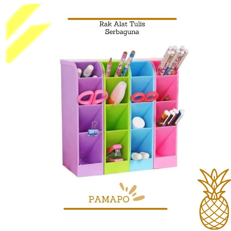 

♥️PAMAPO♥️- Kotak Alat Tulis / Rak Pensil / Kotak Penyimpanan Serbaguna Plastik