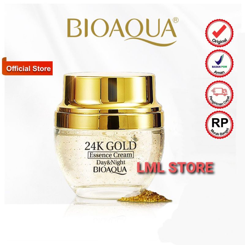 [BPOM] LML STORE Bioaqua 24K Gold Cream / Cream Wajah Day and Night