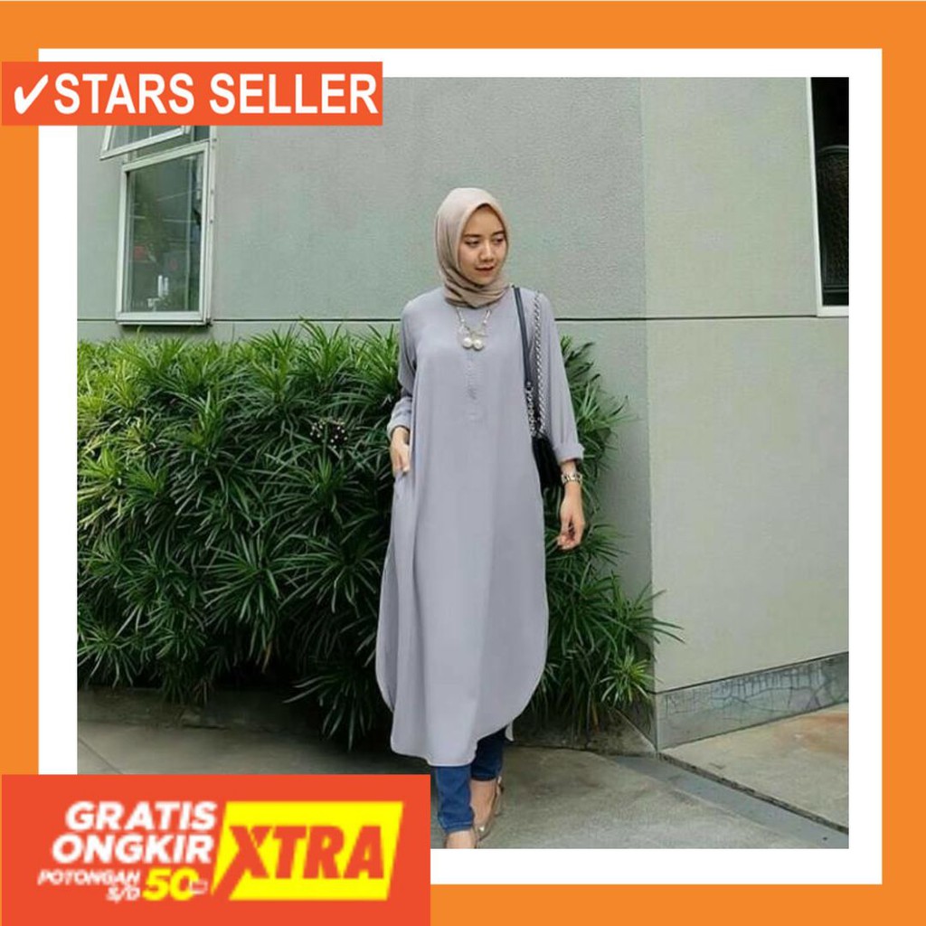 PAKAIAN MUSLIM TERBAIK PALING ANAK ORANG TUA PINK MURAH / Kirana Tunik Tunikmurah Atasanwanita