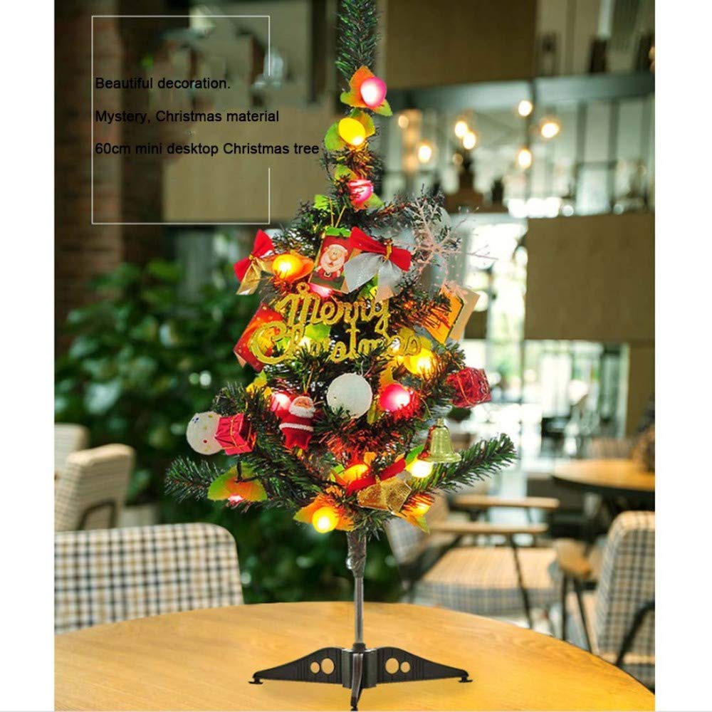 Megaϟsale Pohon Natal Kecil Mini Untuk Hias Meja Kantor Rumah Bahan PVC premium Dekorasi