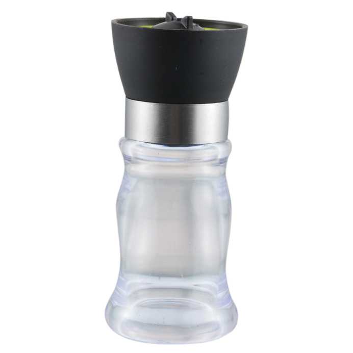 Penggiling Biji Lada Manual Pepper Mill Grinder / Alat Penggiling Biji Bijian Manual Mini Praktis / Mesin Penggiling Biji Kopi Lada Jagung Bahan Dapur / Grinder kaca Penggiling Garam Merica Biji cabe Kering Tahan Karat / Blender Tangan Manual Murah Ori