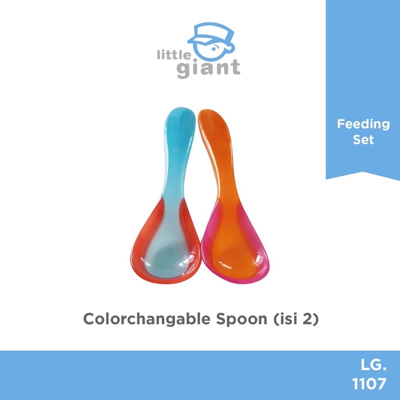 Little Giant Colorchangeable Spoon isi 2 LG1107- Sendok Makan Bayi