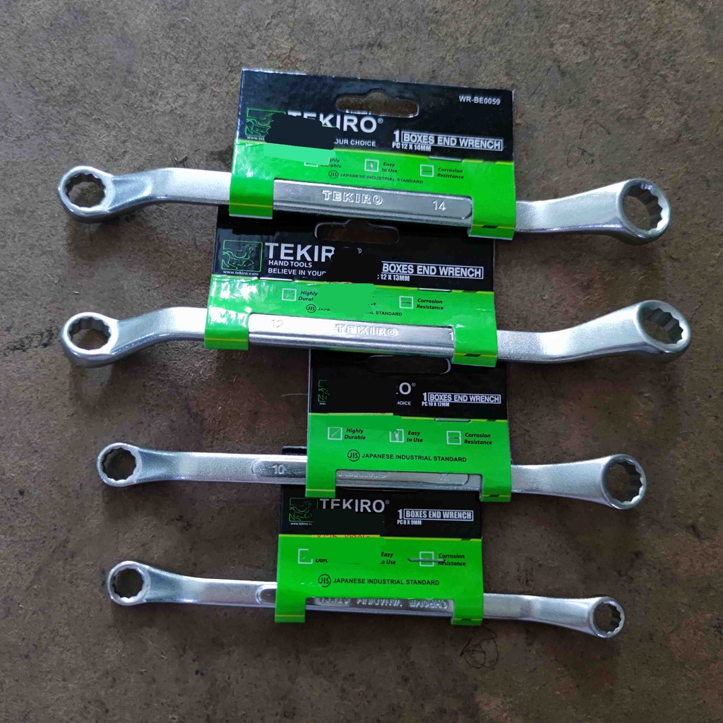 Kunci Ring Tekiro 10 x 11mm, 12 x 13mm, 12 x 14mm / Boxes End Wrench