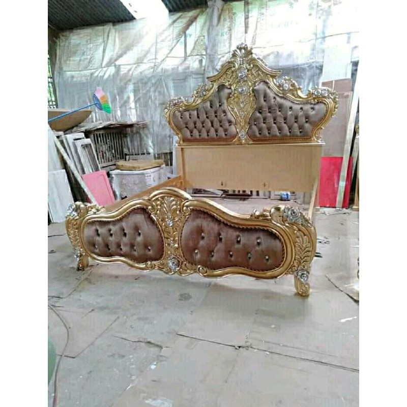 tempat tidur mewah/tempat tidur sultan/tempat tidur ukir