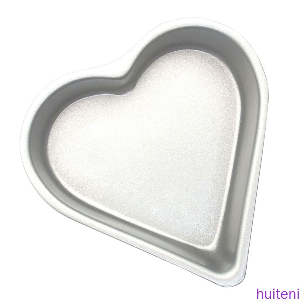 (Huite) Cetakan Puding / Jelly / Cupcake Bentuk Hati Bahan Carbon Steel Tahan Panas Anti Lengket