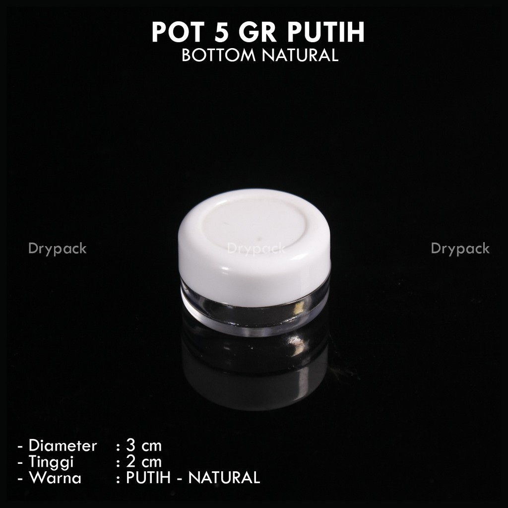 Pot Cream 5 gr Putih Natural