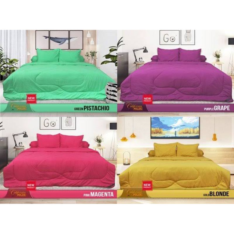 Sprei California Polos King Emboss Ukuran 180x200 cm Kualitas Premium