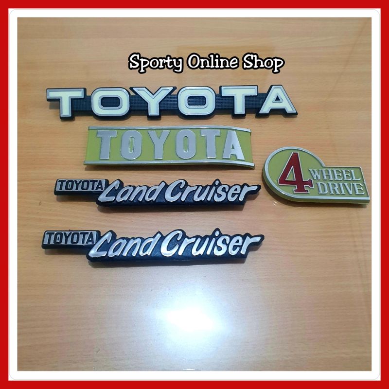 Emblem Set Toyota Lancruiser Hardtop 2F Fj Bj Series