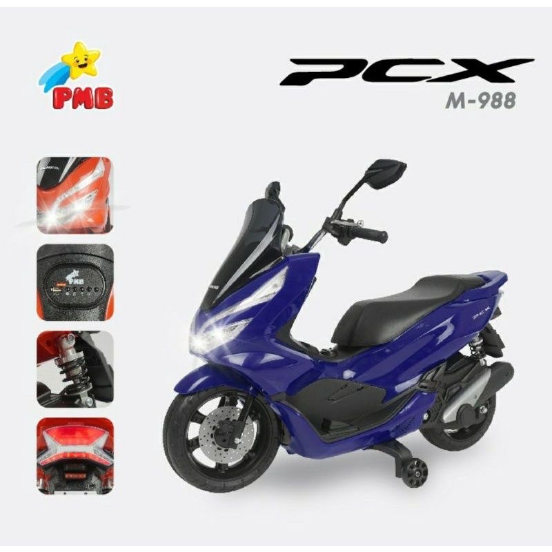 Motor Aki PMB M 988 PCX 988 Mainan Anak Motor Aki PMB PCX M-988