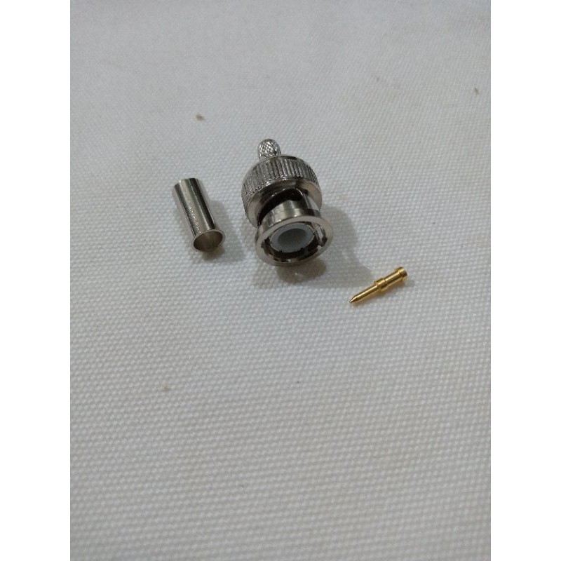 Konektor BNC crimping, BNC male to RG58 krimping conector sambungan Ht baofeng uv5r uv82 888s a58s