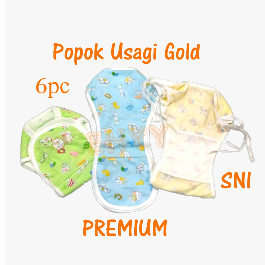 6pc Popok Tali Usagi Gold SNI Premium