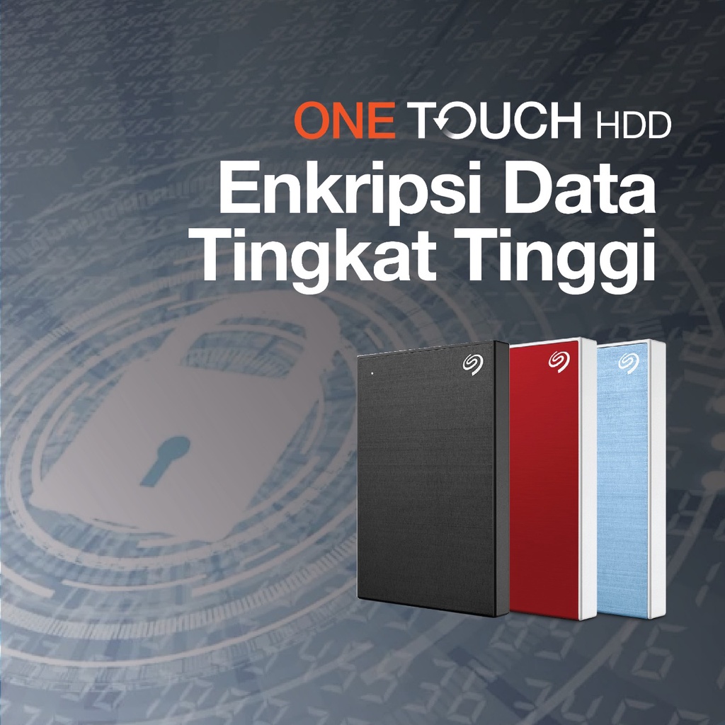 Seagate One Touch HDD - Hardisk Eksternal 1TB +  Pouch ( Pengganti Seagate Backup Plus ) Image 7
