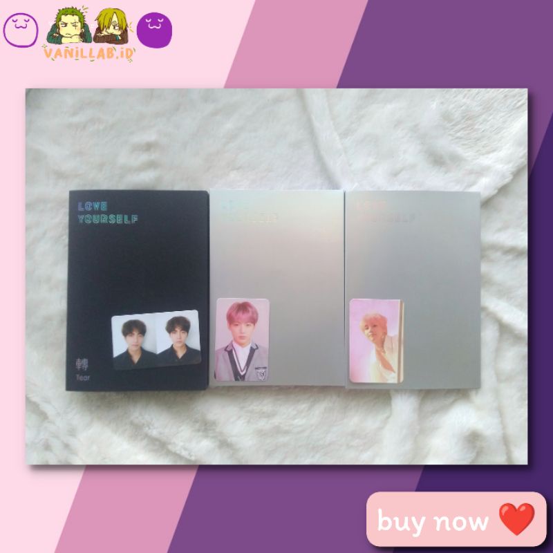 ALBUM BTS UNSEALED TEAR R TAEHYUNG ANSWER L JUNGKOOK ANSWER E TAEHYUNG FULLSET