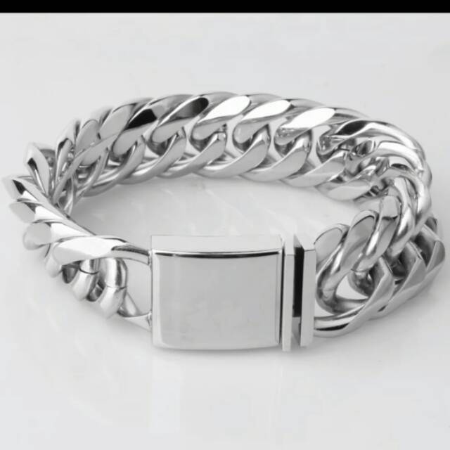 Gelang rantai titanium original 316L