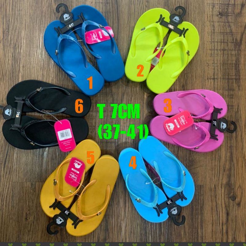 Promo Fipper Wedges 5cm 7cm (CEK DESKRIPSI) Sandal Karet Wanita